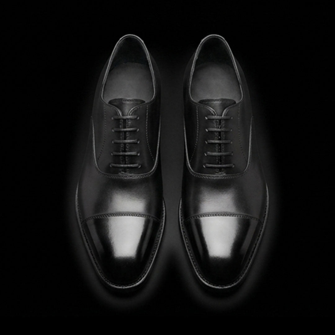 The Ancona – Black Calf Leather Luxury Ankle Boots | Leather Shoe