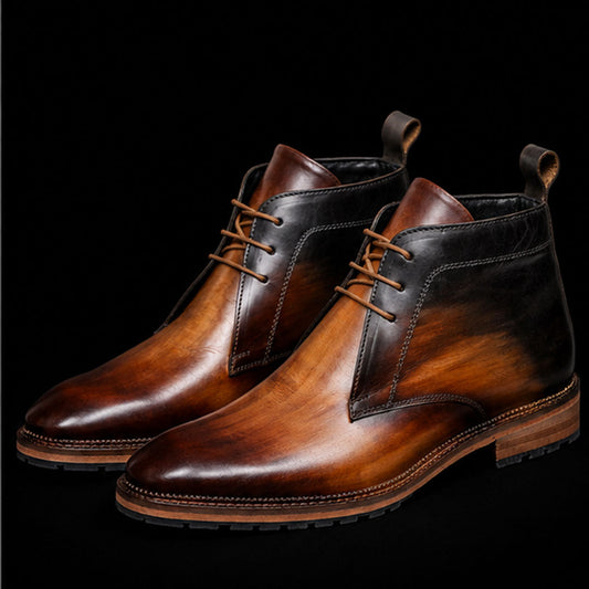 The Croft – Tan Calf Leather Classic Chukka Boots | Leather Shoe