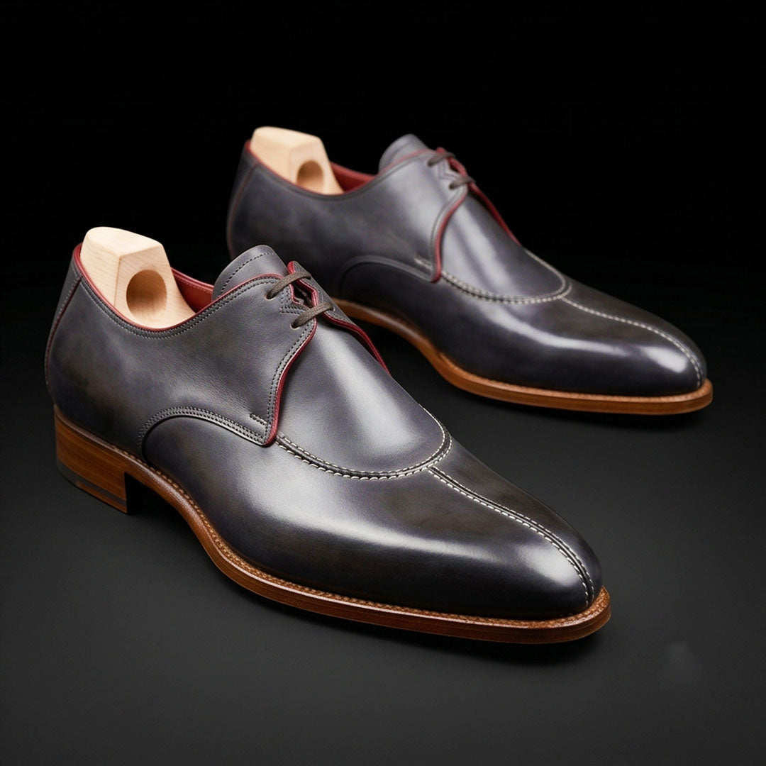 The Gambier – Black Slip-Toe Luxury Oxford | Leather Shoe