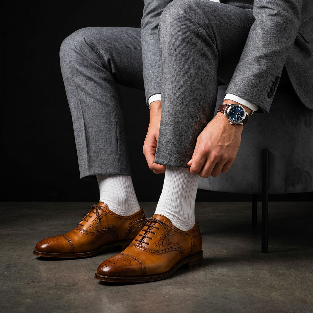 The Modena – Brown Royal Patina Brogue Oxford | Leather Shoe