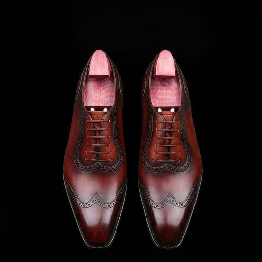 The Voyager – Brown Genuine Leather Wingtip Oxford | Leather Shoe