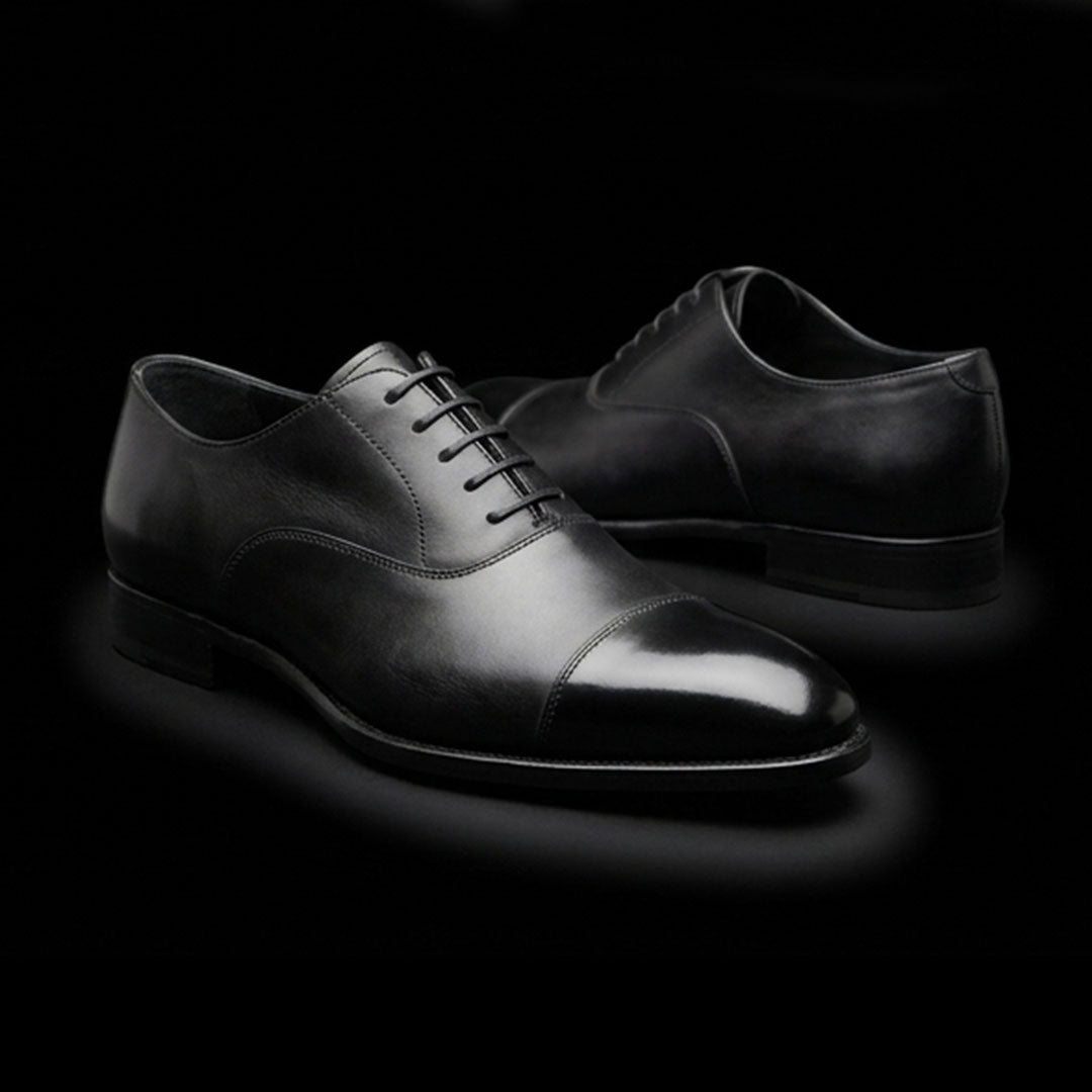 The Ancona – Black Calf Leather Luxury Ankle Boots | Leather Shoe
