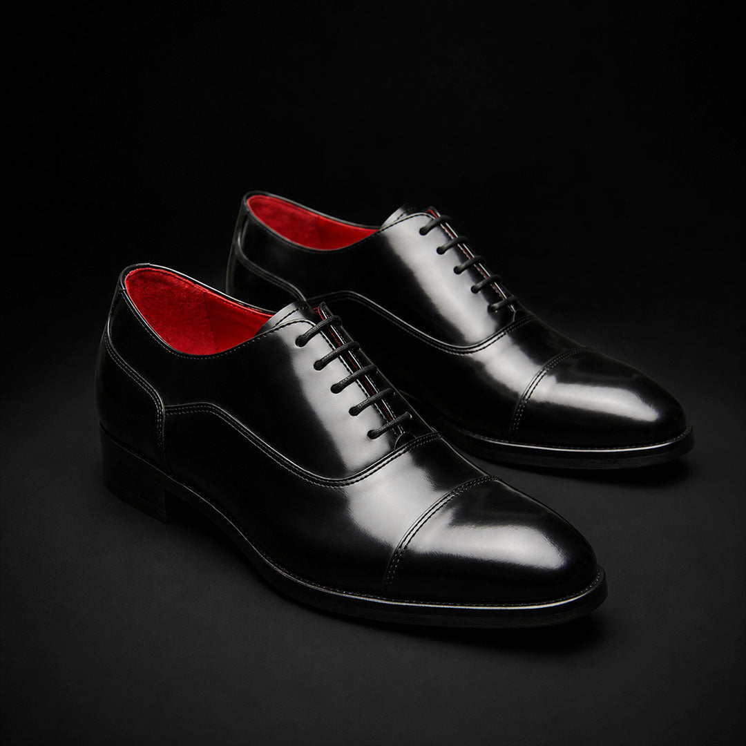 The Regent Black – Cap Toe Oxford | Leather Shoe