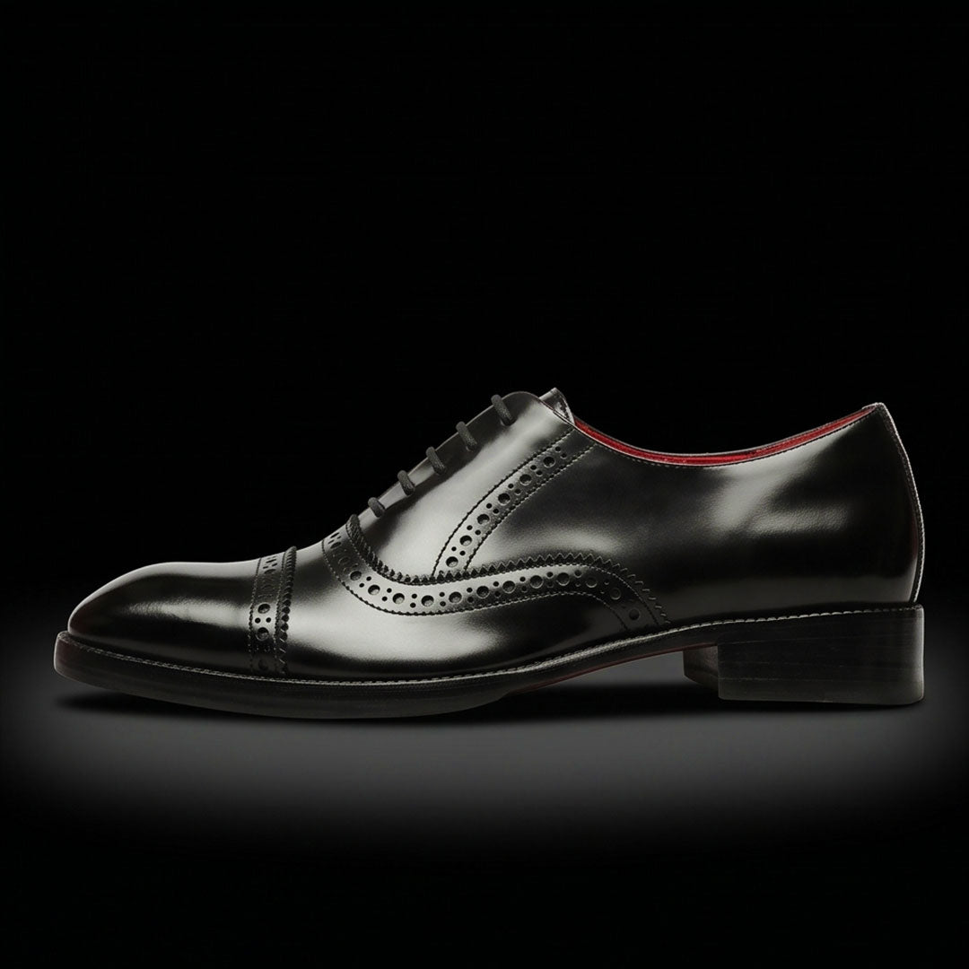 The Bridle – Black Calfskin Cap Toe Oxford | Leather Shoe