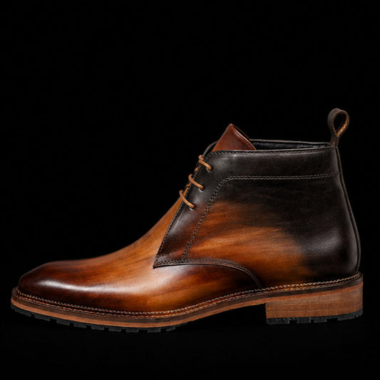 The Croft – Tan Calf Leather Classic Chukka Boots | Leather Shoe