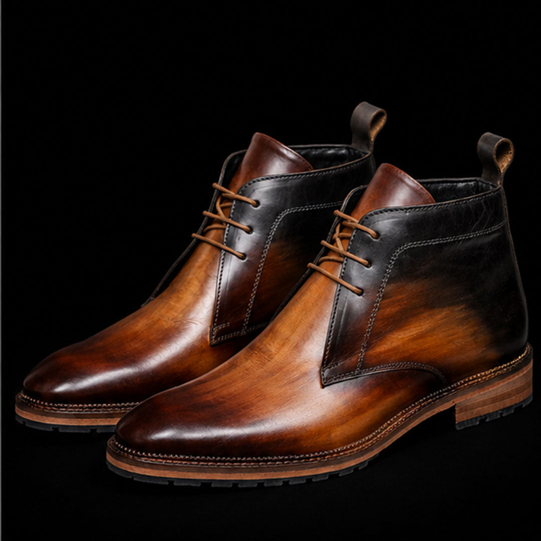 The Croft – Tan Calf Leather Classic Chukka Boots | Leather Shoe