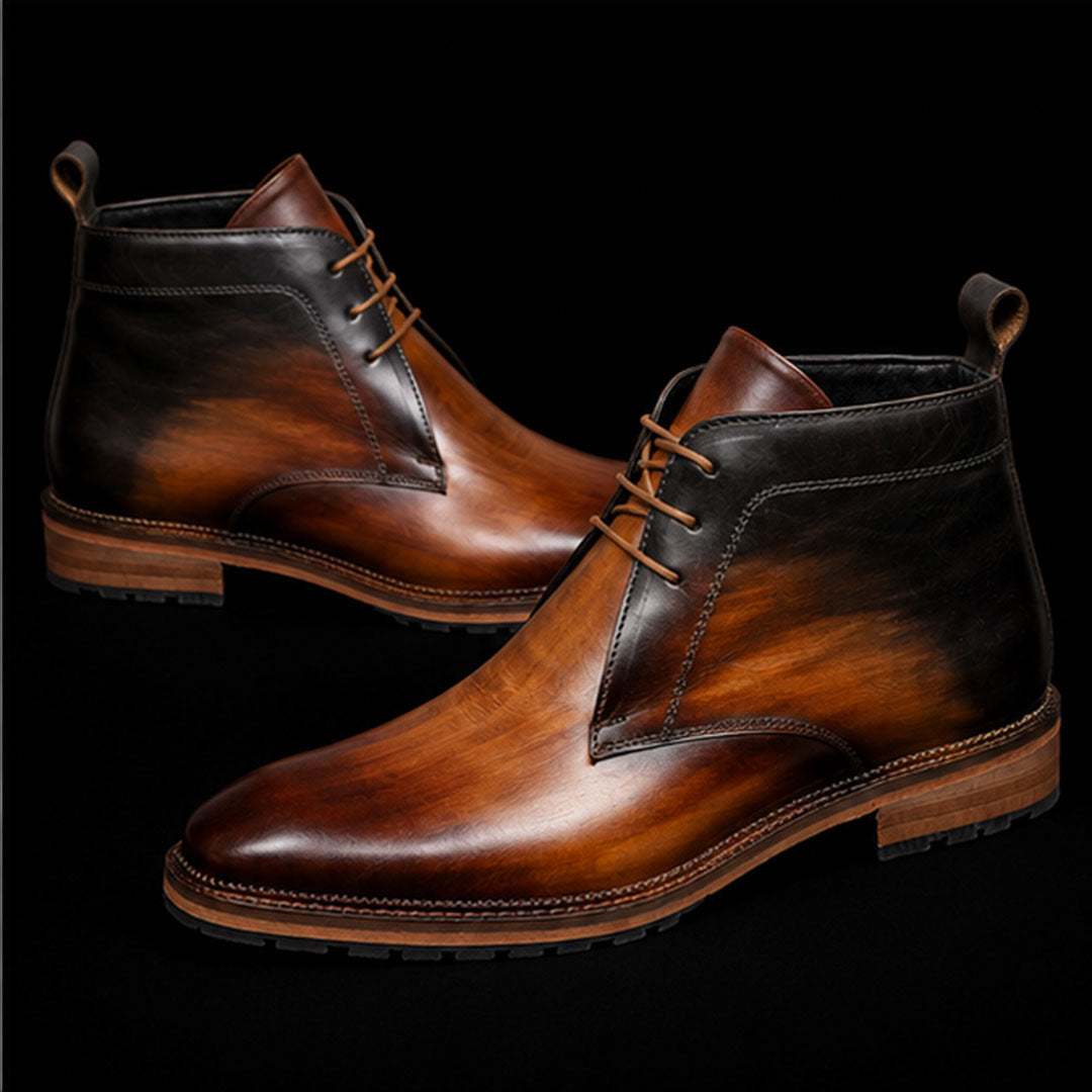 The Croft – Tan Calf Leather Classic Chukka Boots | Leather Shoe