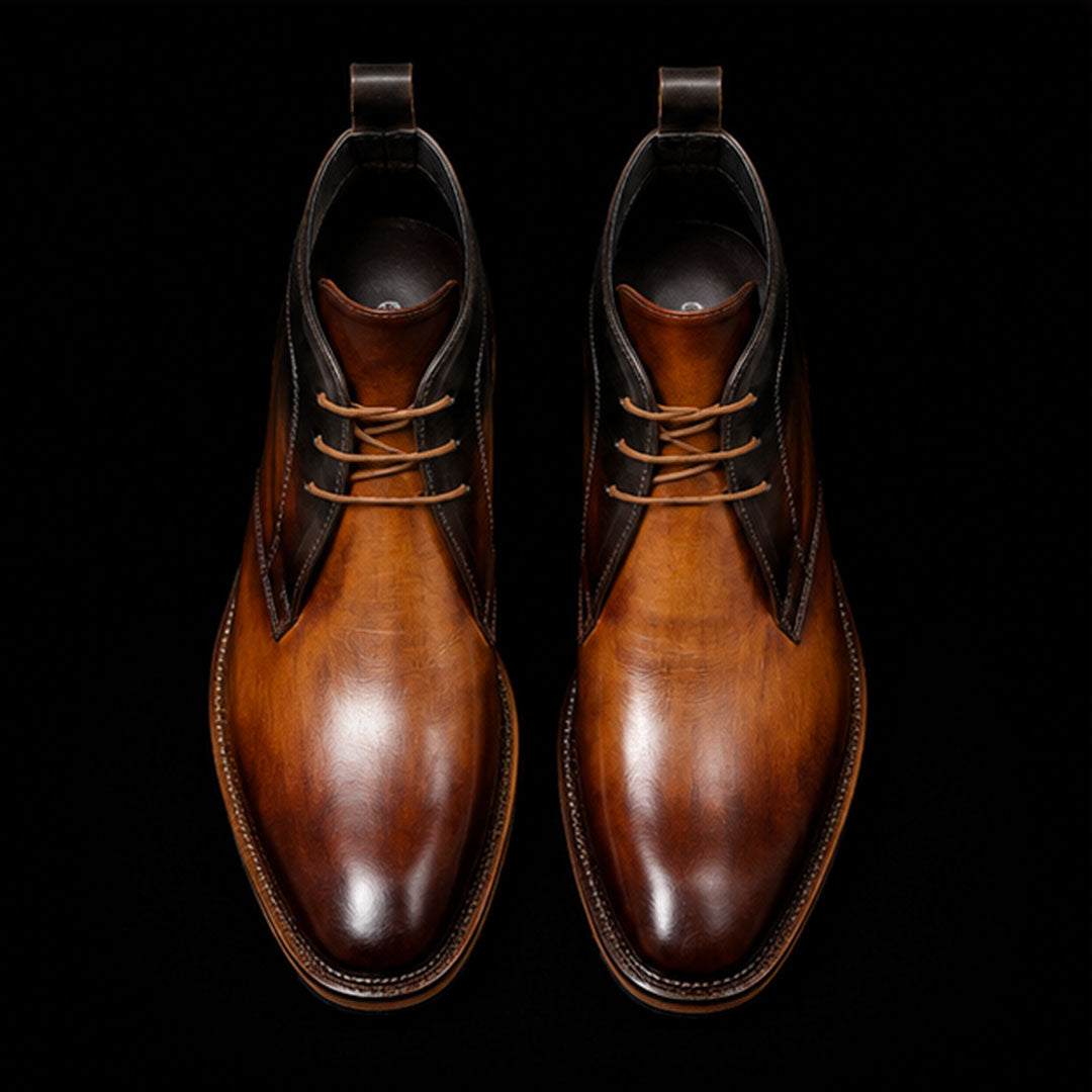 The Croft – Tan Calf Leather Classic Chukka Boots | Leather Shoe