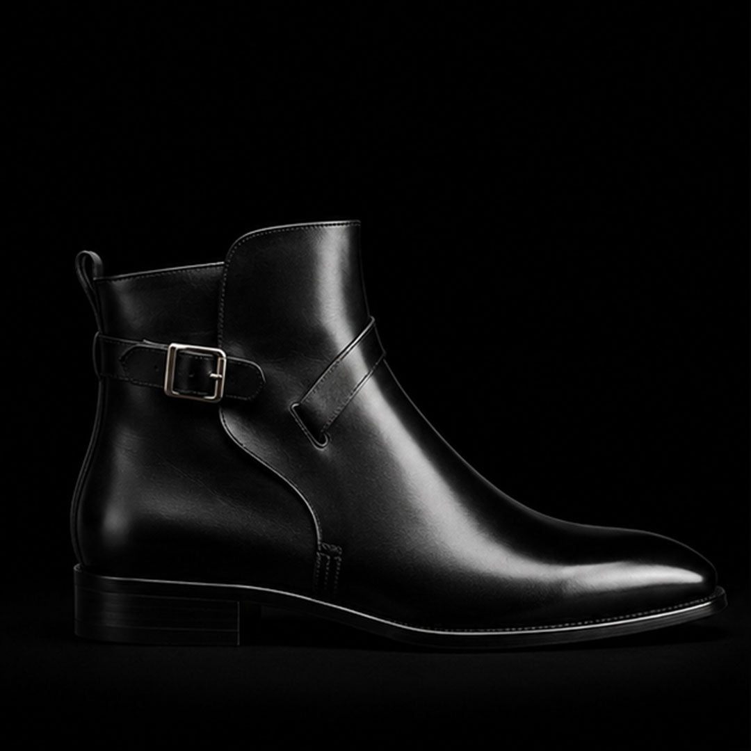 The Cobbler – Black Calf Leather Jodhpur Boots | Leather Shoe