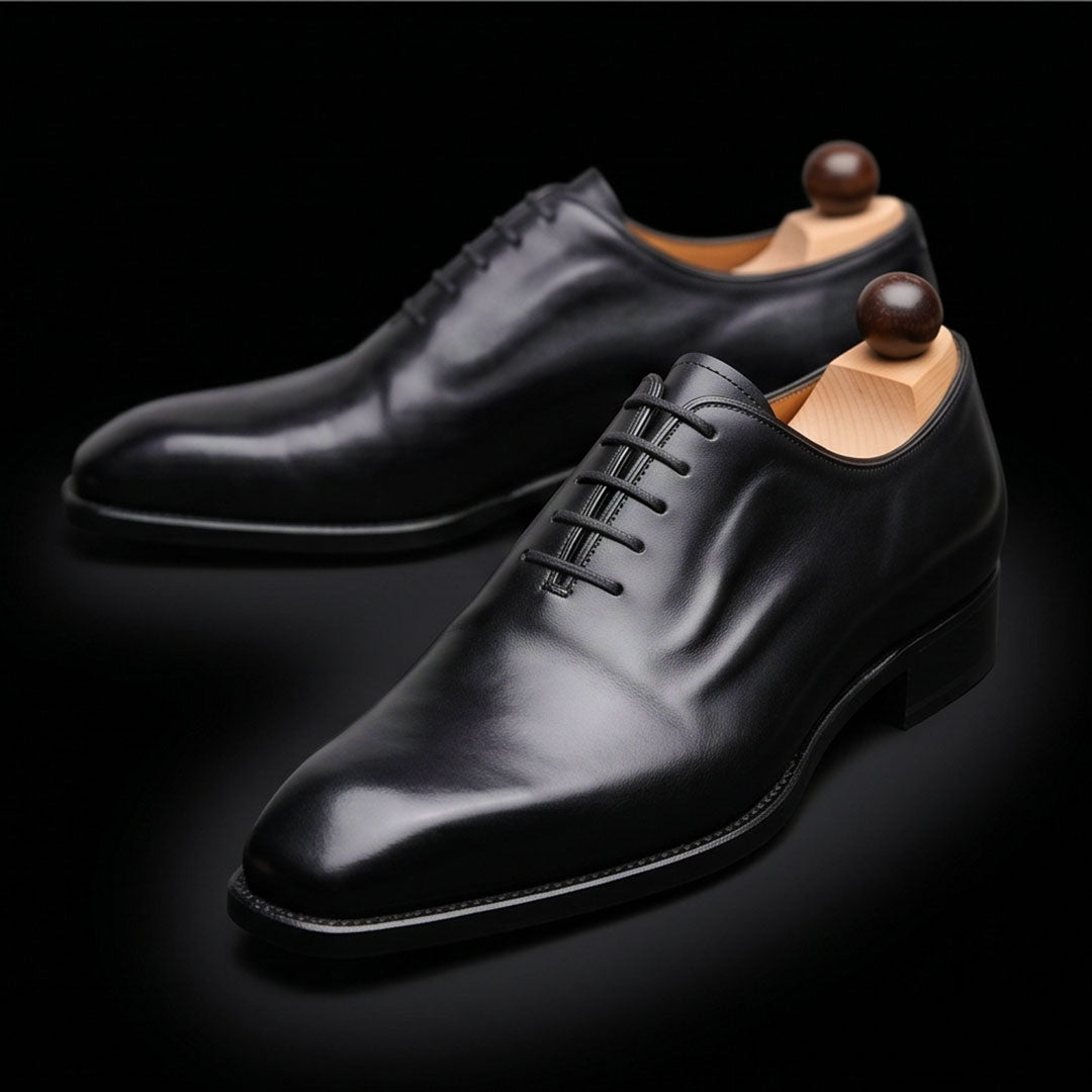 The Rowel – Black Calf Leather Formal Oxford | Leather Shoe