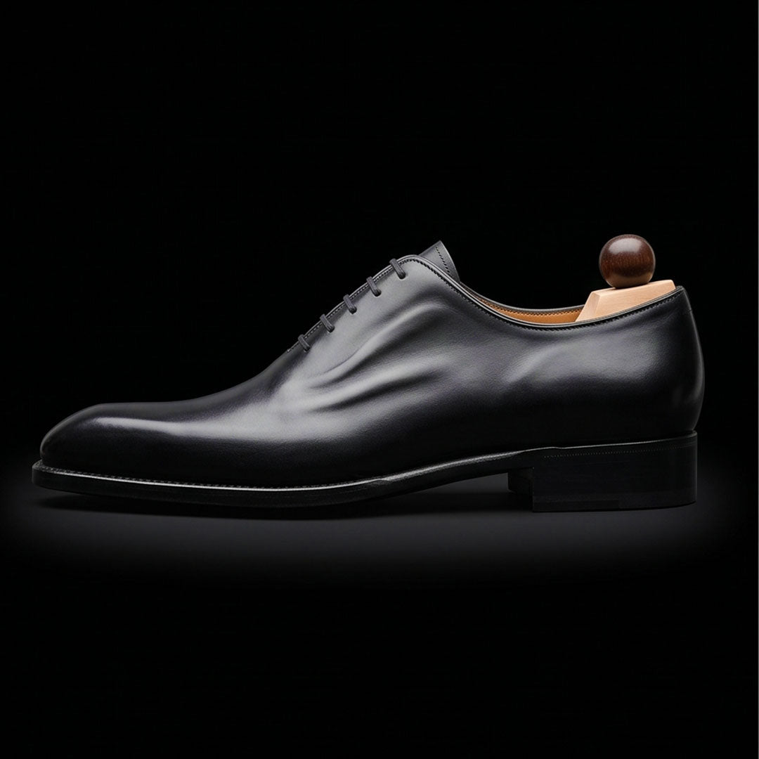 The Rowel – Black Calf Leather Formal Oxford | Leather Shoe
