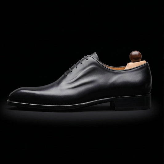 The Rowel – Black Calf Leather Formal Oxford | Leather Shoe