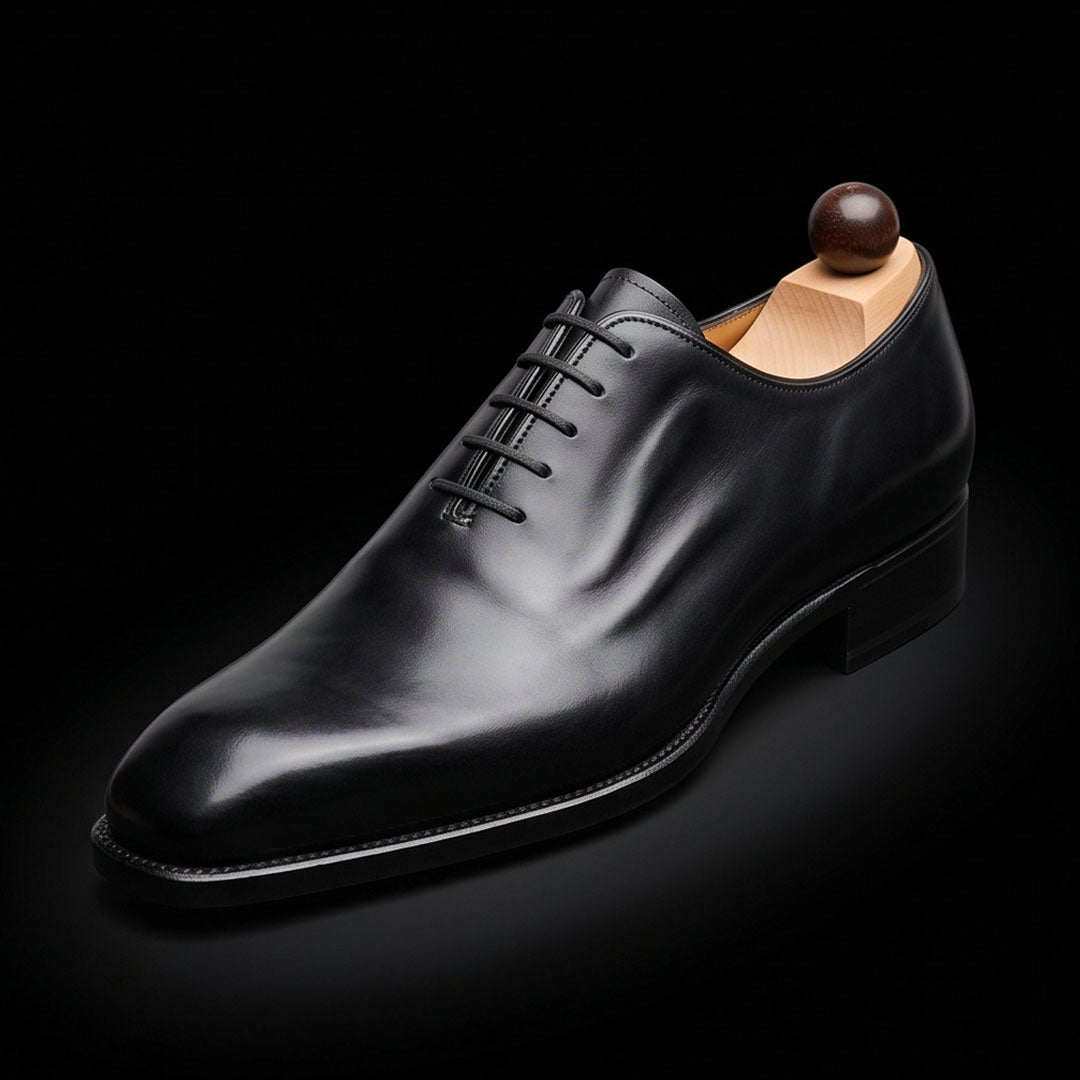 The Rowel – Black Calf Leather Formal Oxford | Leather Shoe
