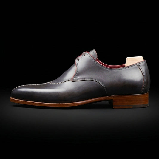 The Gambier – Black Slip-Toe Luxury Oxford | Leather Shoe