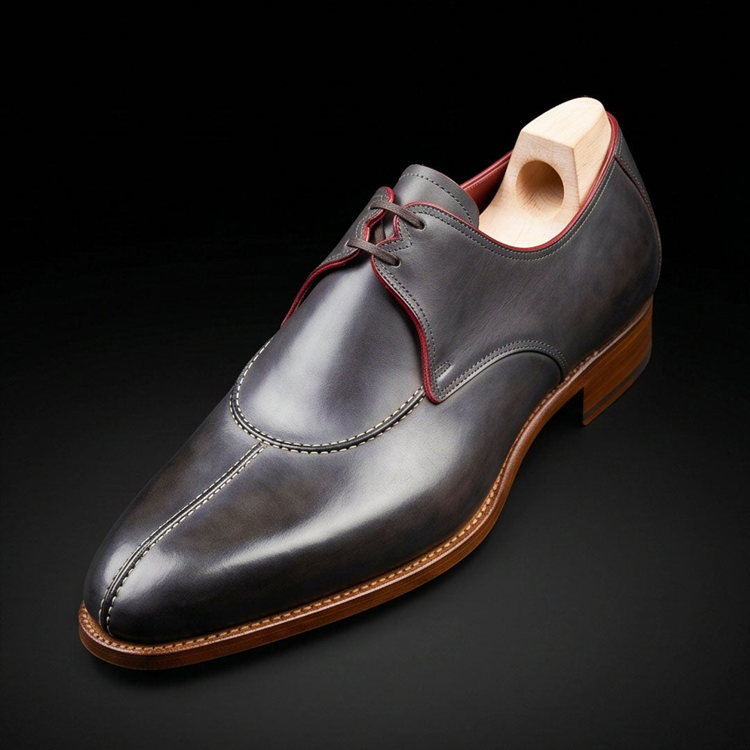 The Gambier – Black Slip-Toe Luxury Oxford | Leather Shoe