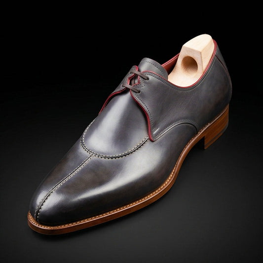 The Gambier – Black Slip-Toe Luxury Oxford | Leather Shoe
