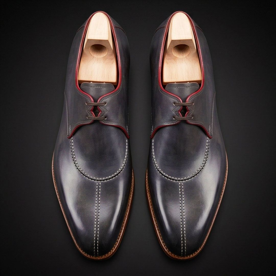 The Gambier – Black Slip-Toe Luxury Oxford | Leather Shoe