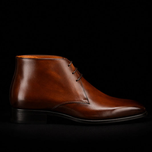 The Saddler – Brown Calf Leather Chukka Boots | Leather Shoe