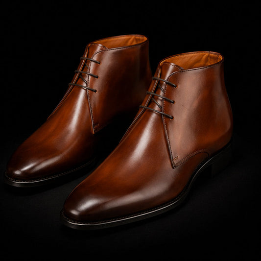 The Saddler – Brown Calf Leather Chukka Boots | Leather Shoe
