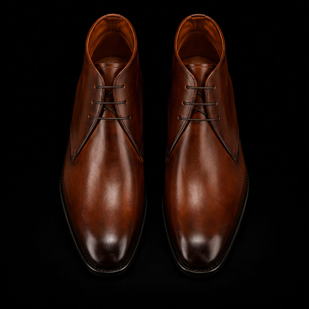 The Saddler – Brown Calf Leather Chukka Boots | Leather Shoe