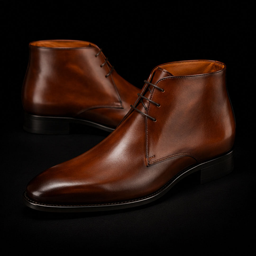 The Saddler – Brown Calf Leather Chukka Boots | Leather Shoe