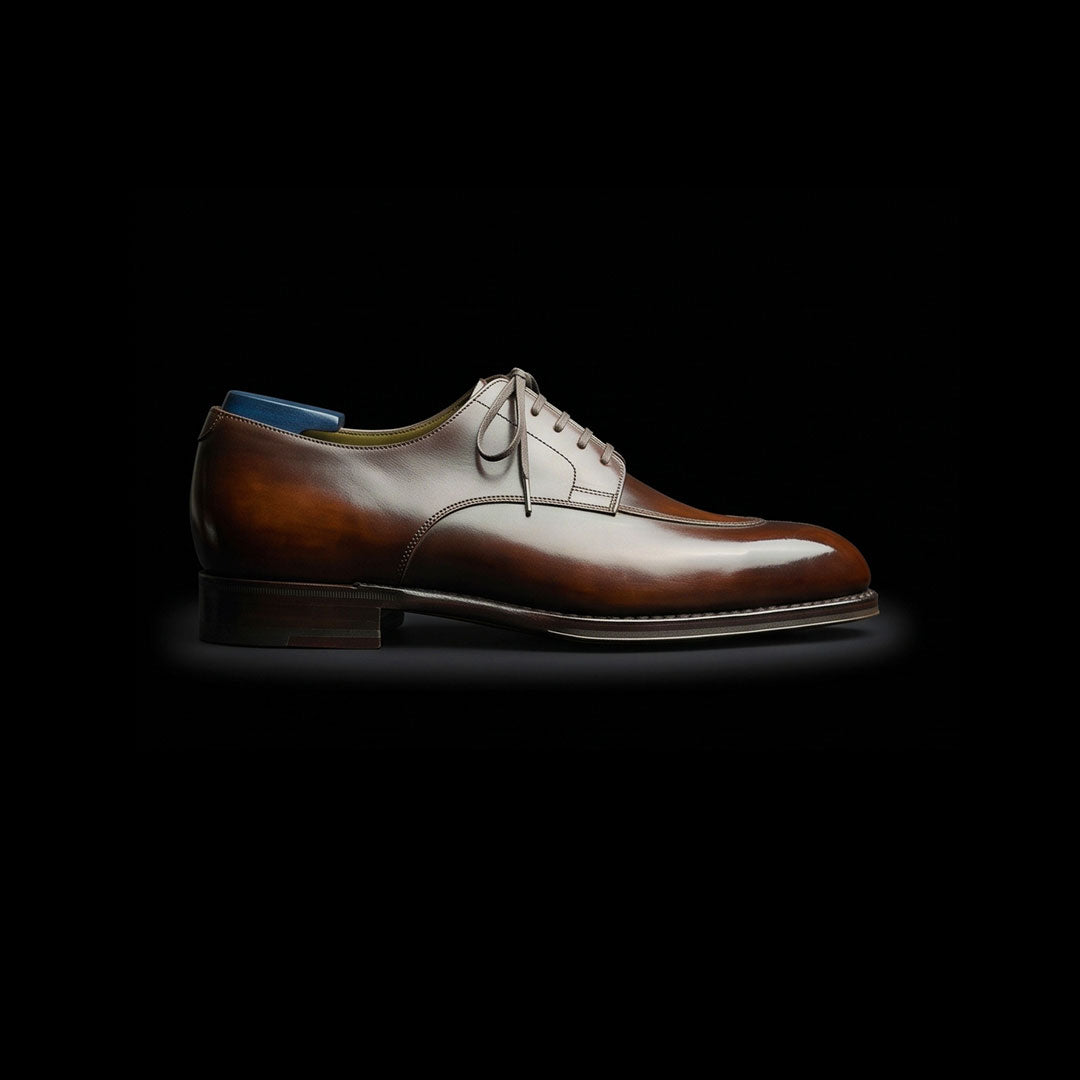 The Alum – Brown Patina Slip-Toe Oxford | Leather Shoe