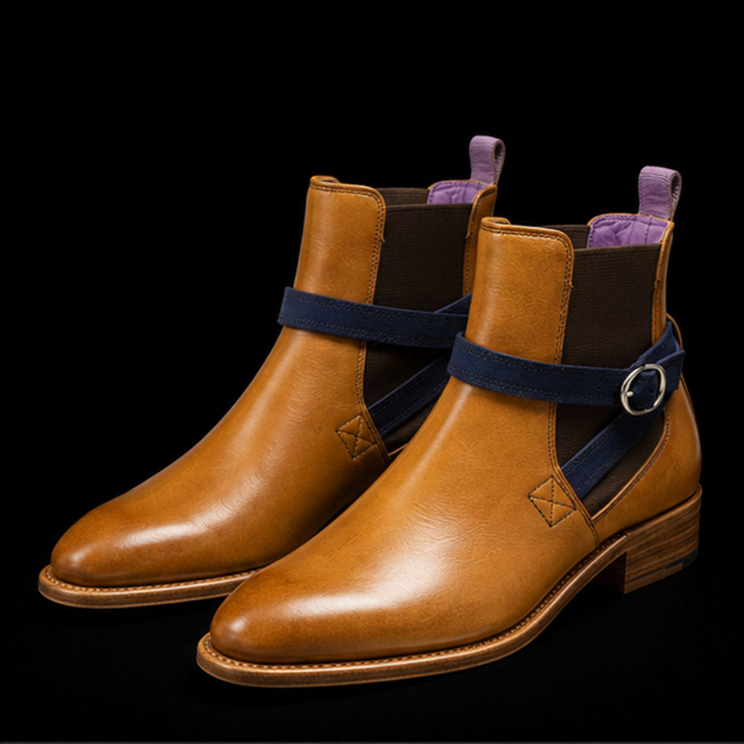 The Balmoral – Tan Brown Leather Jodhpur Boots | Leather Shoe
