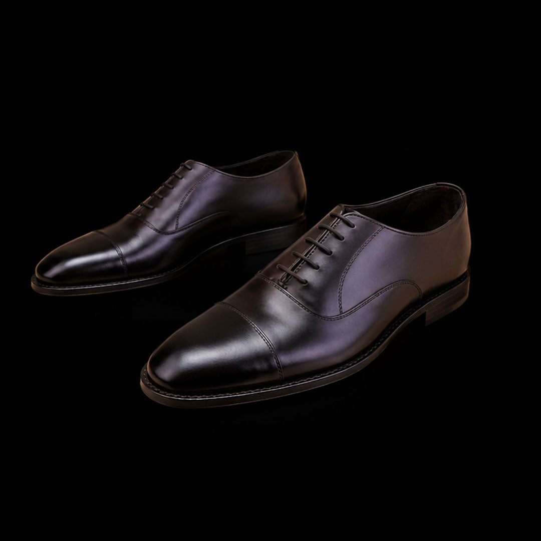 The Almería – Black Calf Leather Formal Oxford | Leather Shoe
