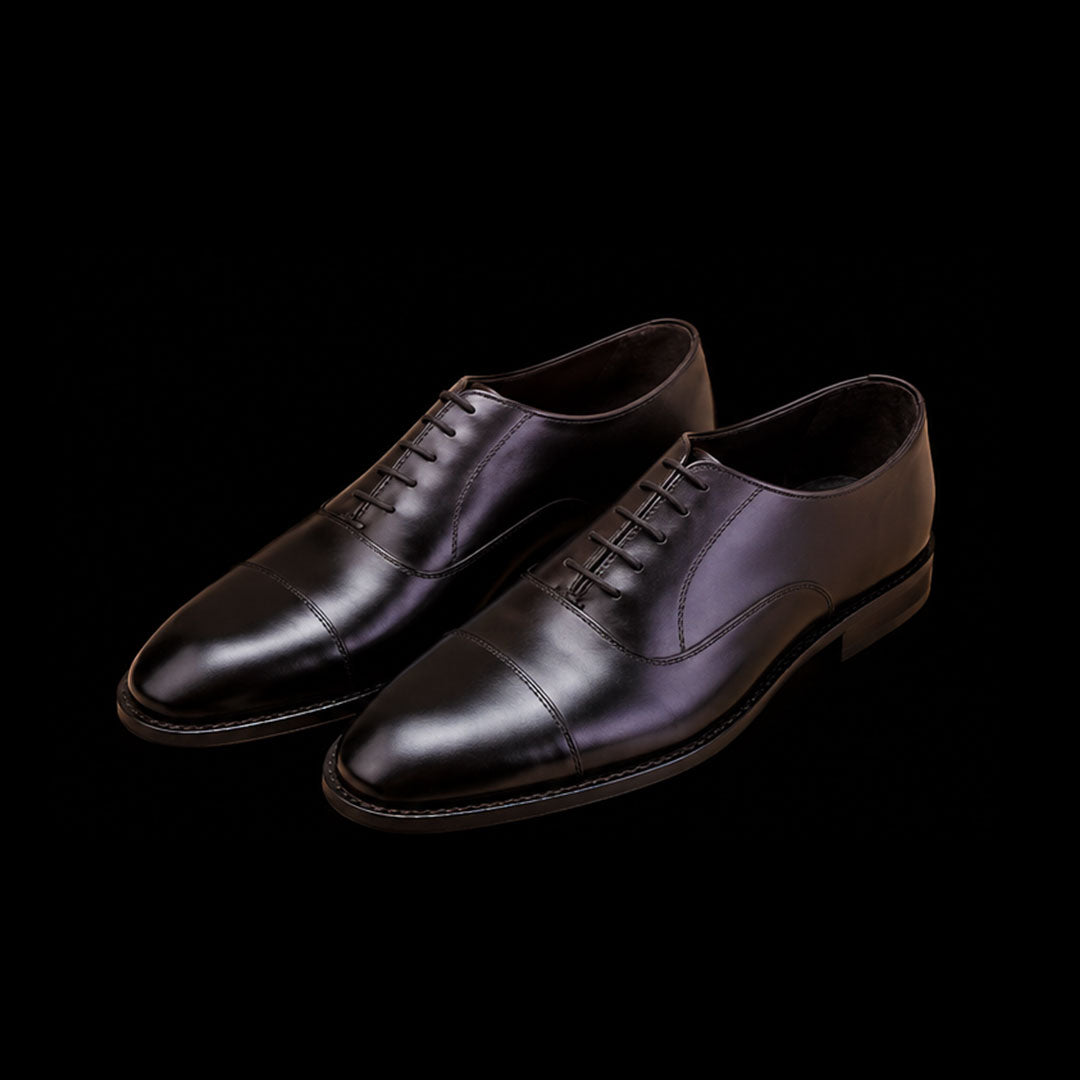 The Almería – Black Calf Leather Formal Oxford | Leather Shoe