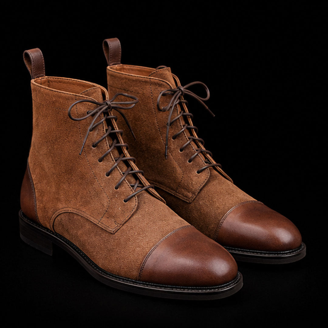 The Ferrule – Brown Suede Ankle Boots | Leather Shoe
