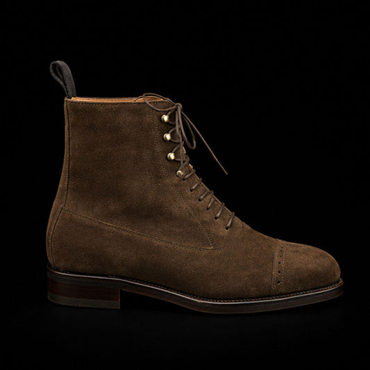 The Kangaroo – Brown Suede Ankle Dress Boots | Leather Shoe