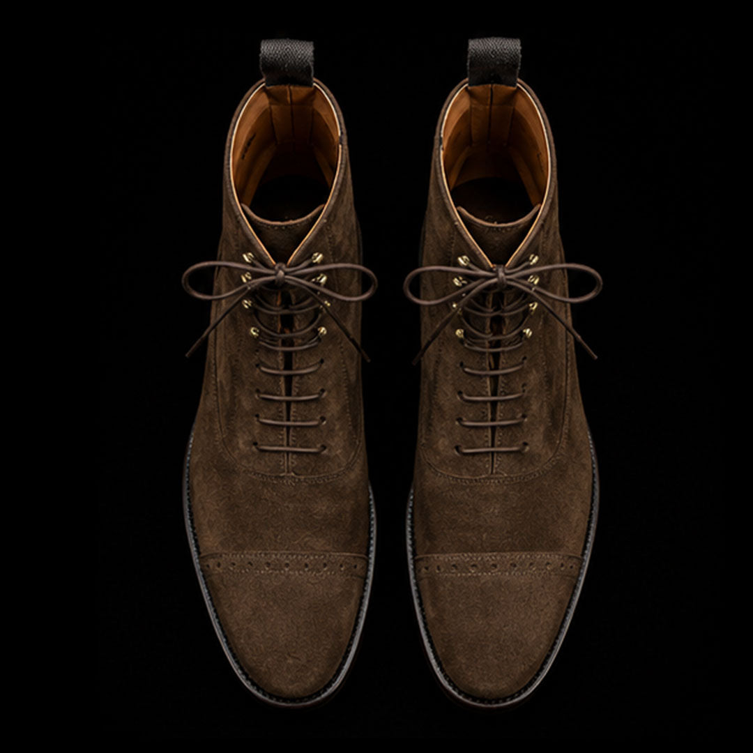 The Kangaroo – Brown Suede Ankle Dress Boots | Leather Shoe