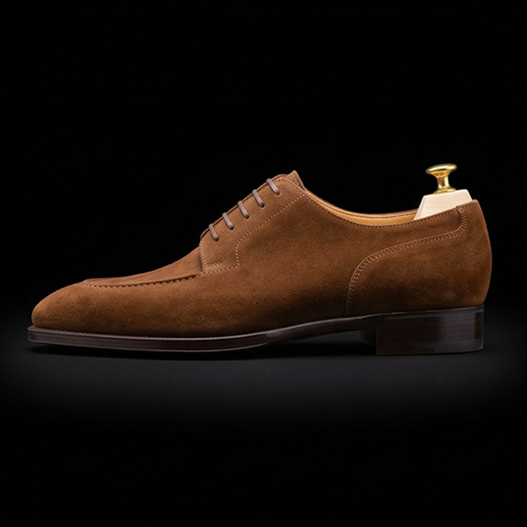 The Ferrara – Brown Suede Slip-Toe Formal Oxford | Leather Shoe
