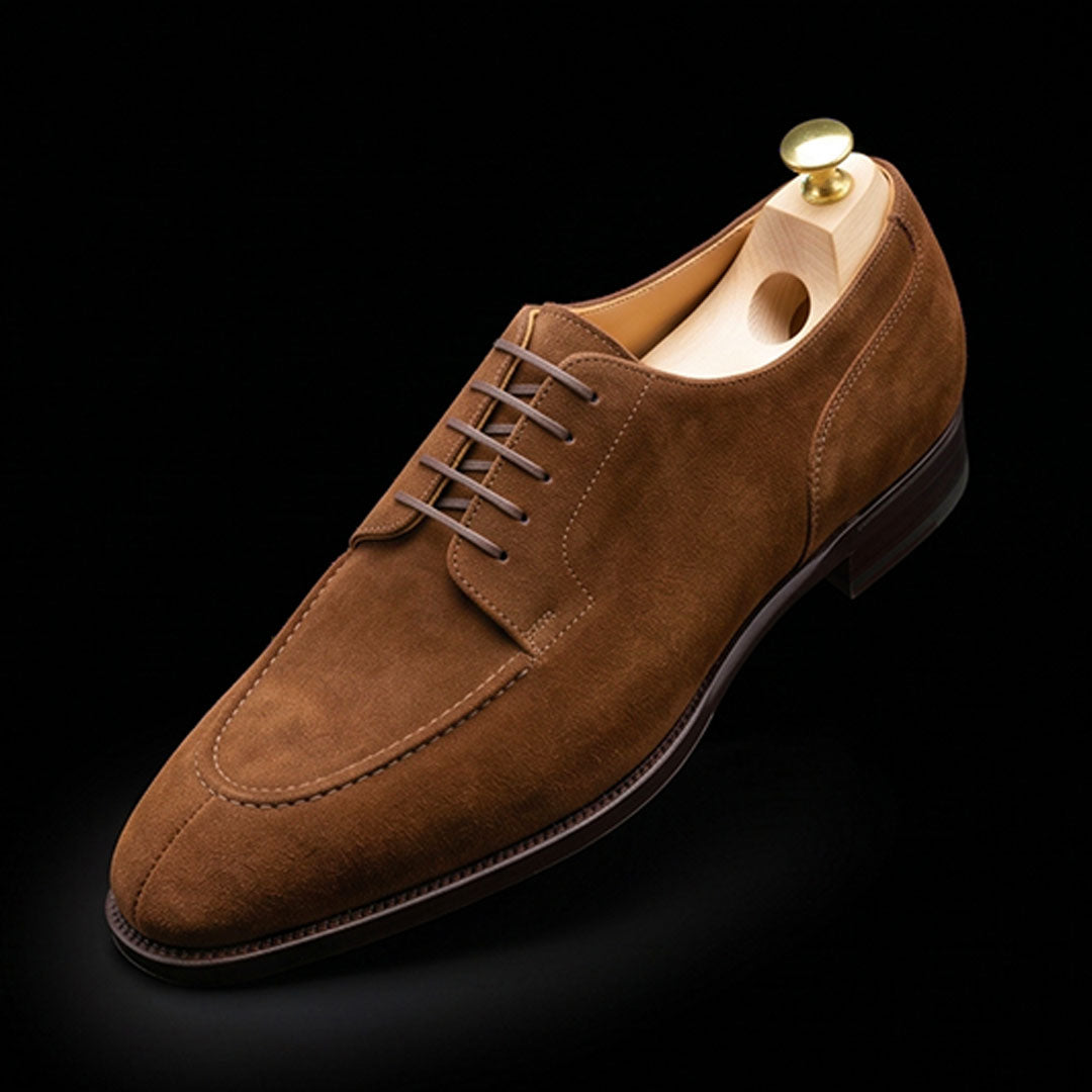 The Ferrara – Brown Suede Slip-Toe Formal Oxford | Leather Shoe