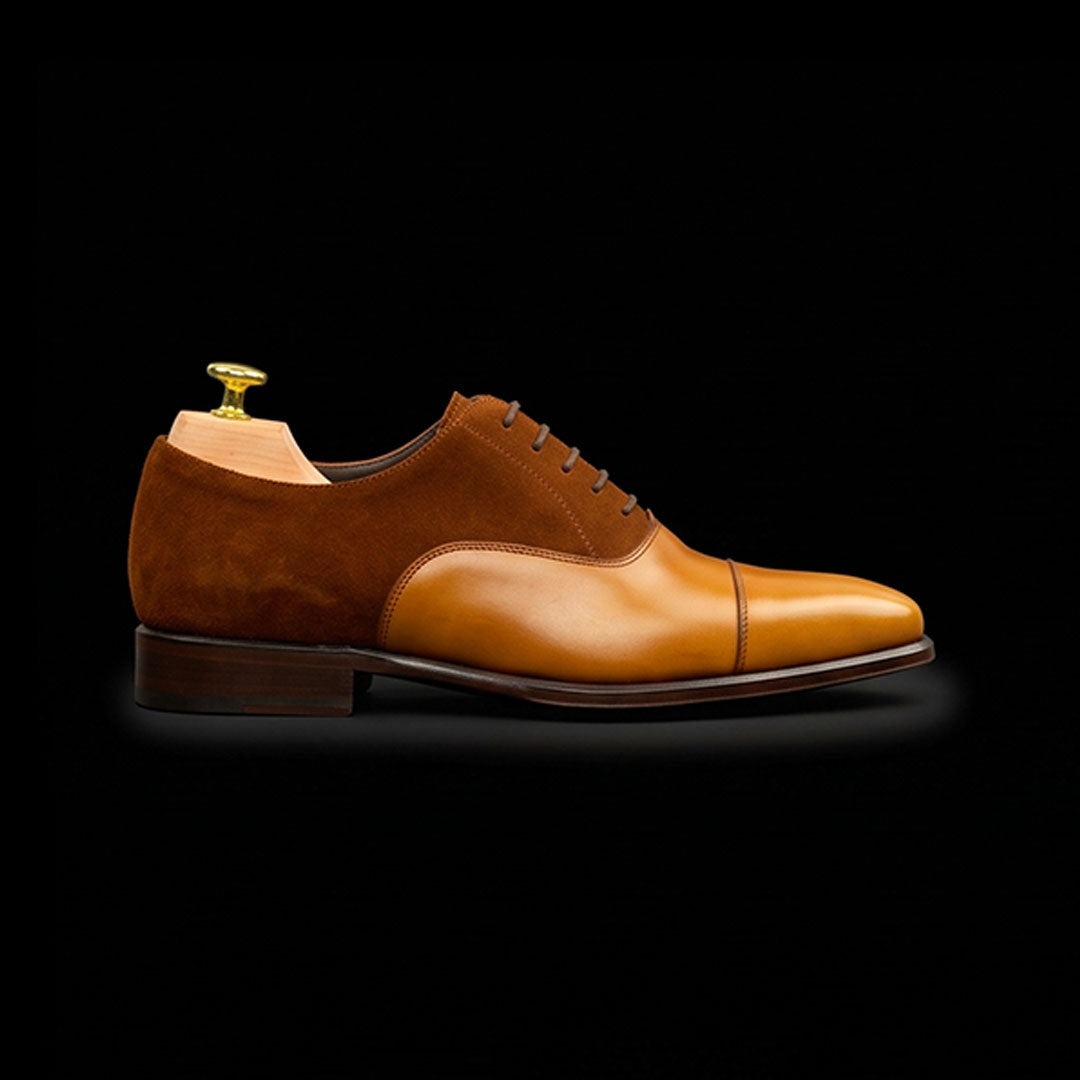 The Swivel – Dual Tone Brown Suede Oxford | Leather Shoe