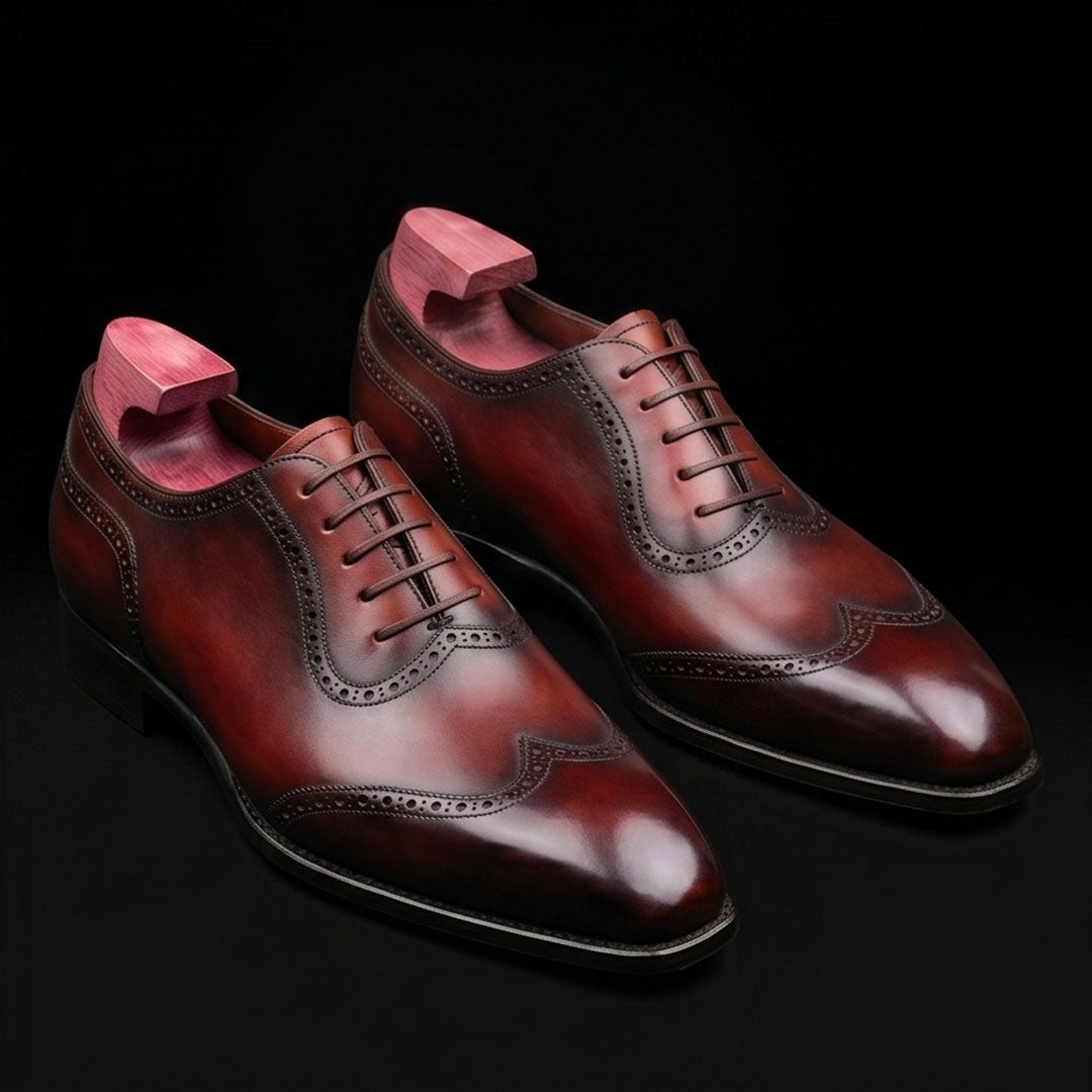 The Voyager – Brown Genuine Leather Wingtip Oxford | Leather Shoe