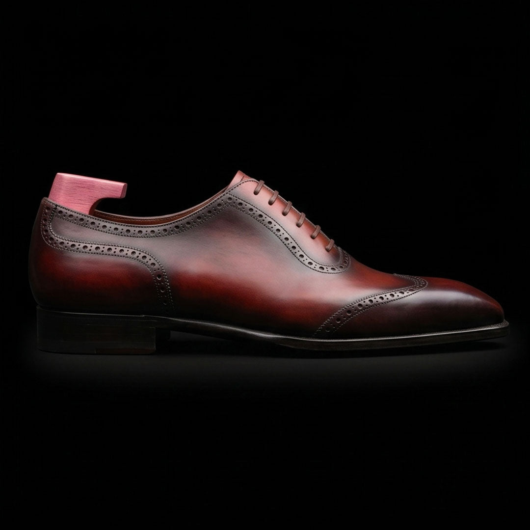 The Voyager – Brown Genuine Leather Wingtip Oxford | Leather Shoe