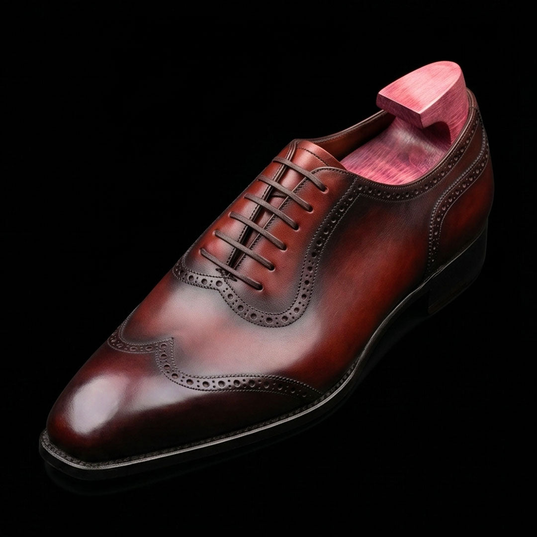 The Voyager – Brown Genuine Leather Wingtip Oxford | Leather Shoe