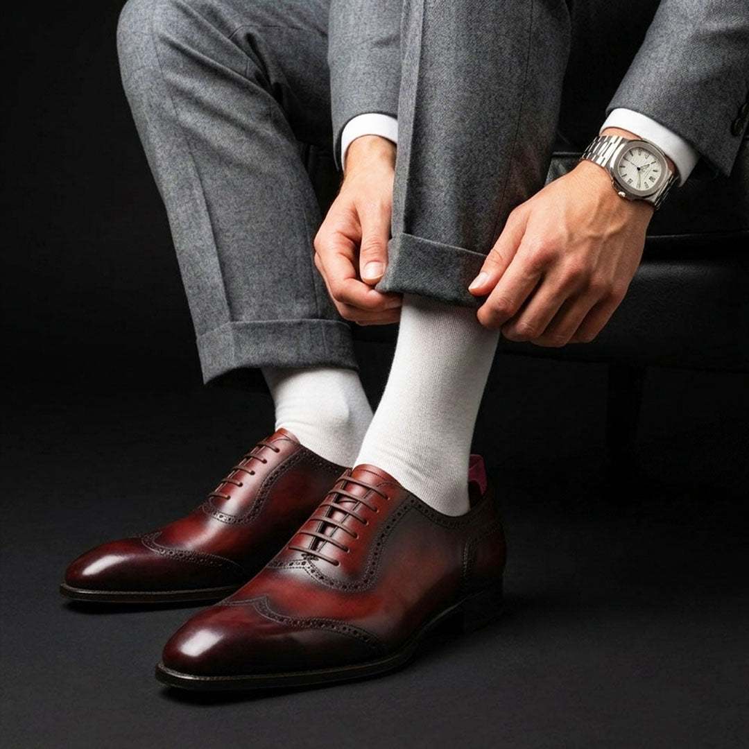 The Voyager – Brown Genuine Leather Wingtip Oxford | Leather Shoe