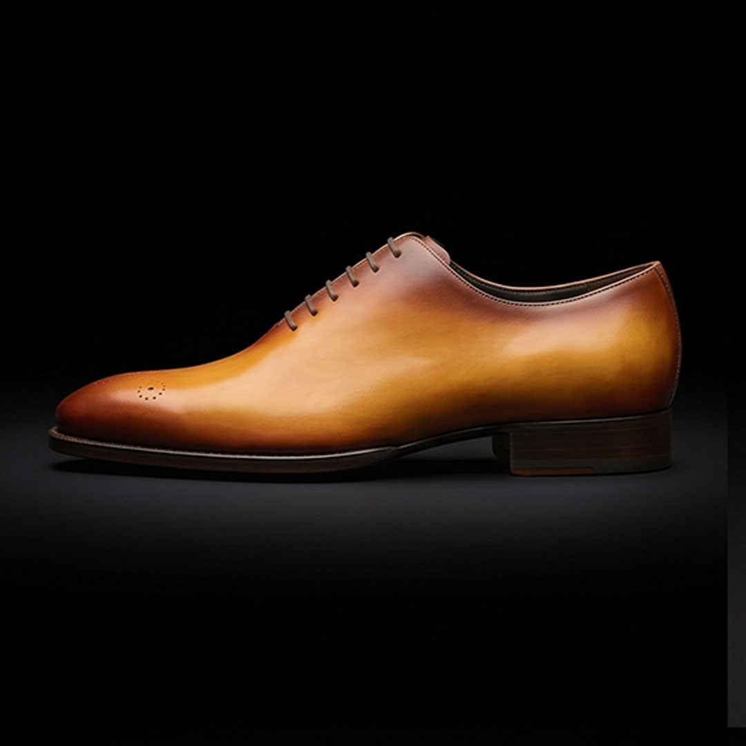 The Regent – Tan Genuine Leather Whole Cut Brogue | Leather Shoe