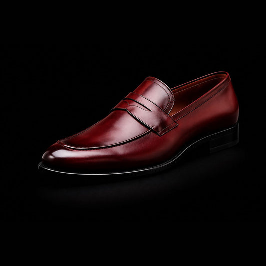 The Scout – Ox Blood Patina Penny Loafer | Leather Shoe