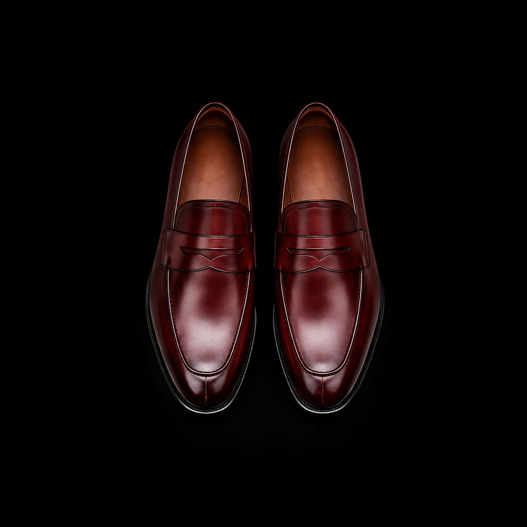 The Scout – Ox Blood Patina Penny Loafer | Leather Shoe
