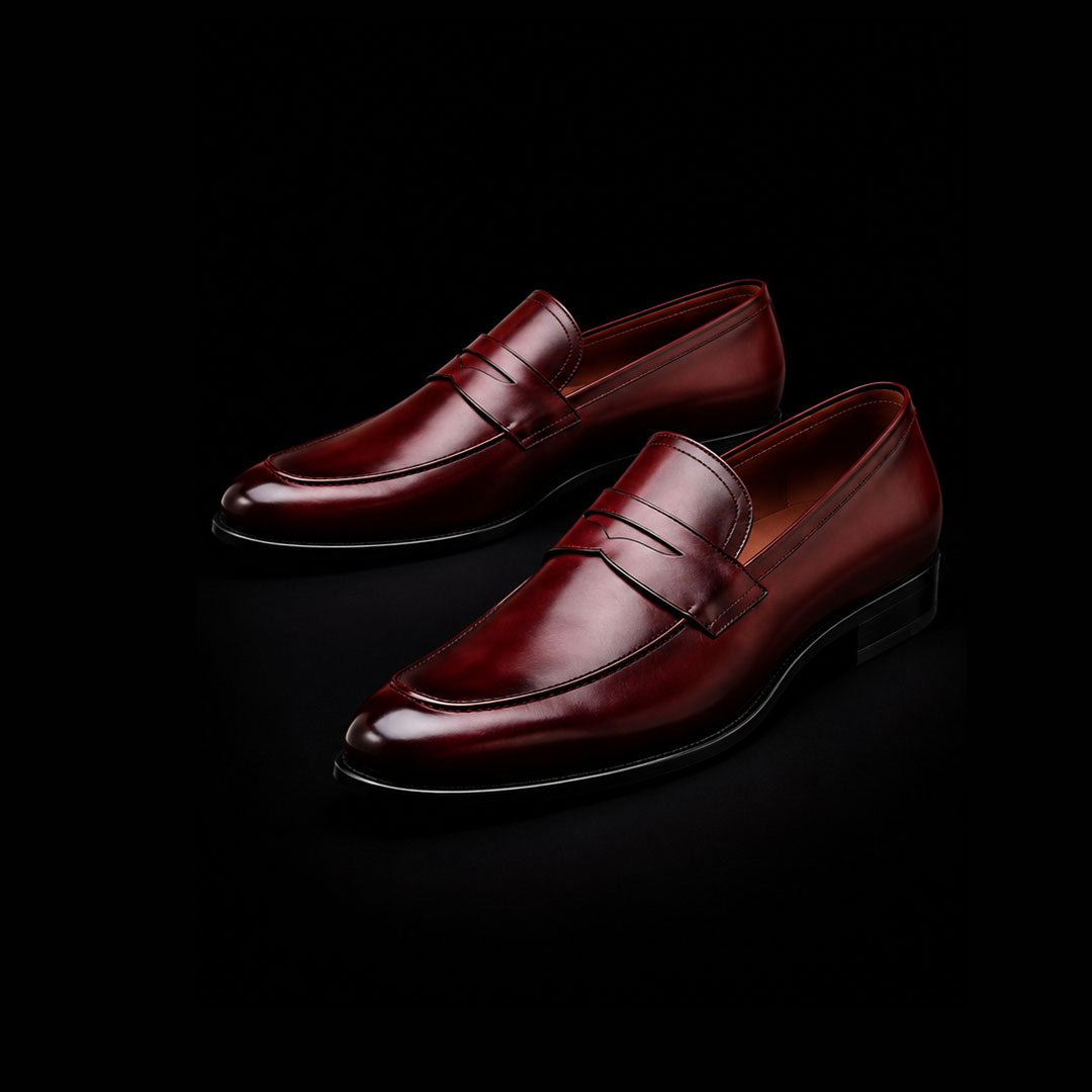 The Scout – Ox Blood Patina Penny Loafer | Leather Shoe