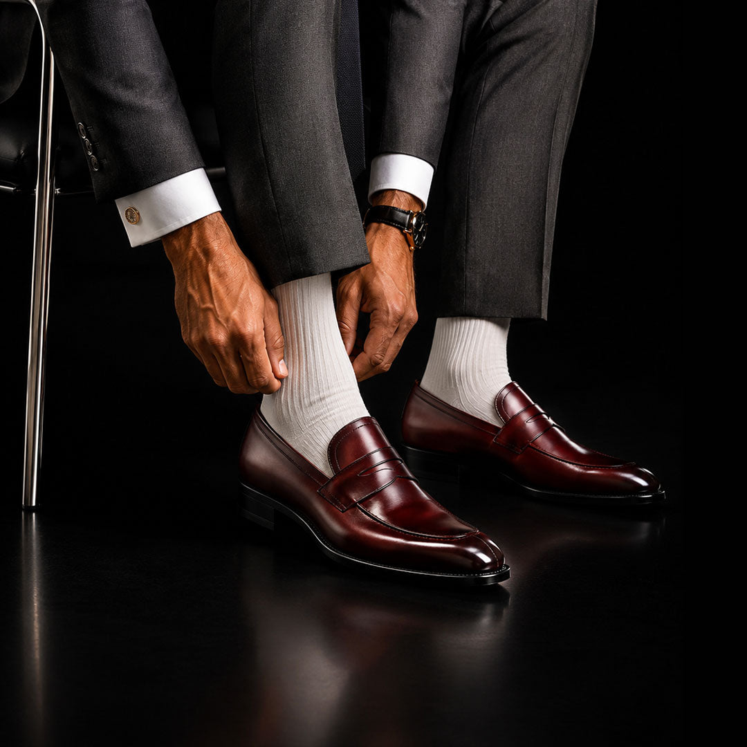 The Scout – Ox Blood Patina Penny Loafer | Leather Shoe