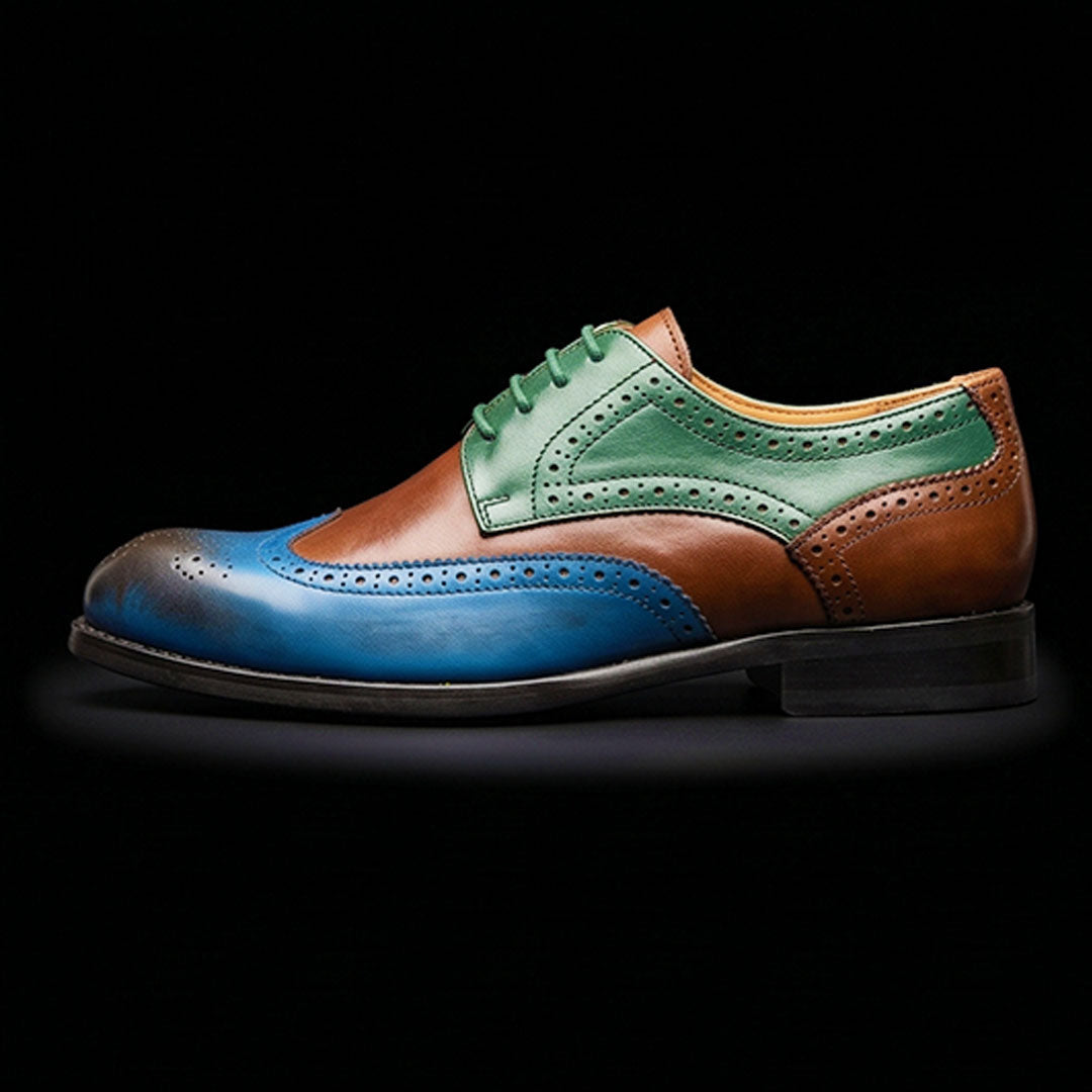 The Livorno – Multi-Tone Wingtip Brogue Oxford | Leather Shoe