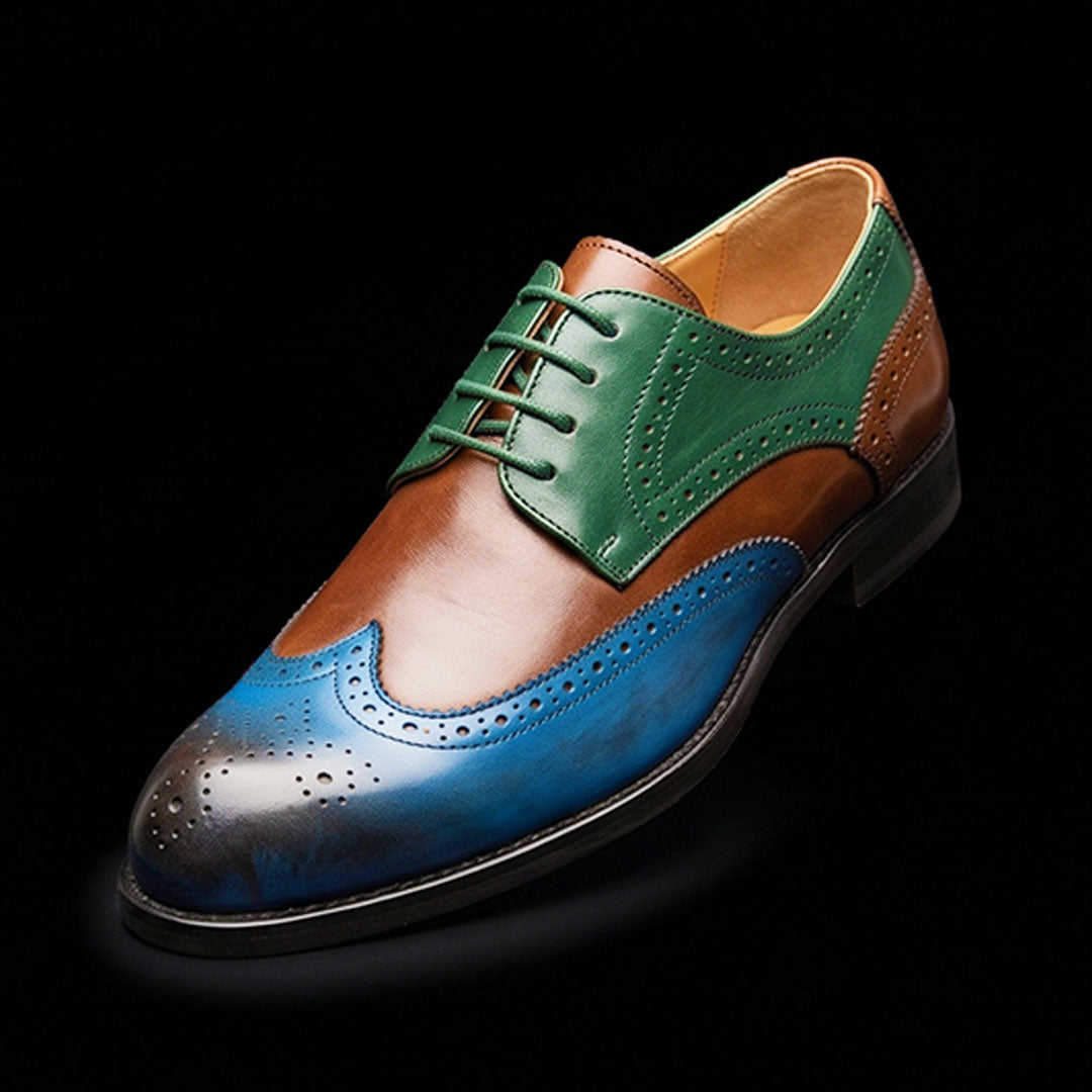 The Livorno – Multi-Tone Wingtip Brogue Oxford | Leather Shoe