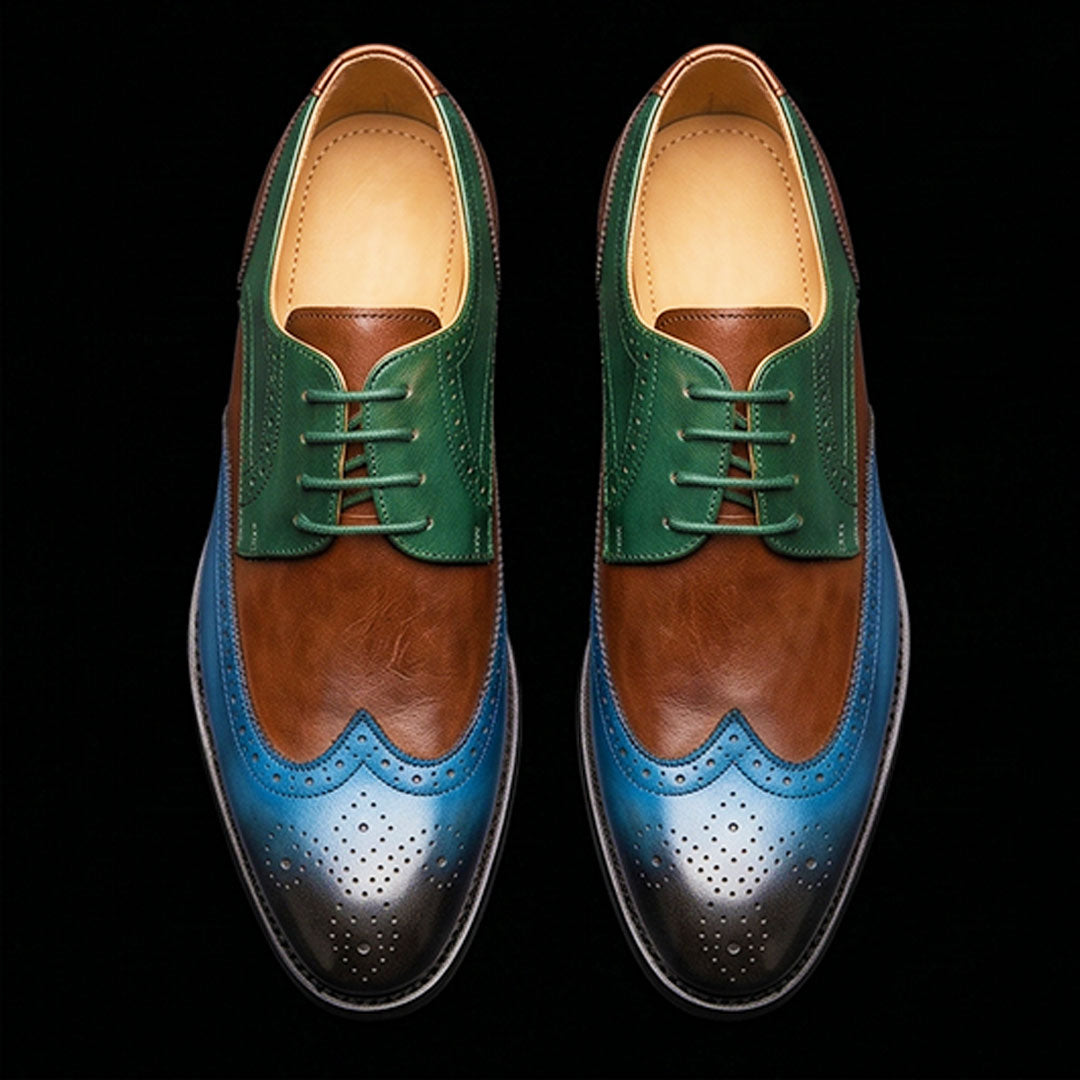 The Livorno – Multi-Tone Wingtip Brogue Oxford | Leather Shoe