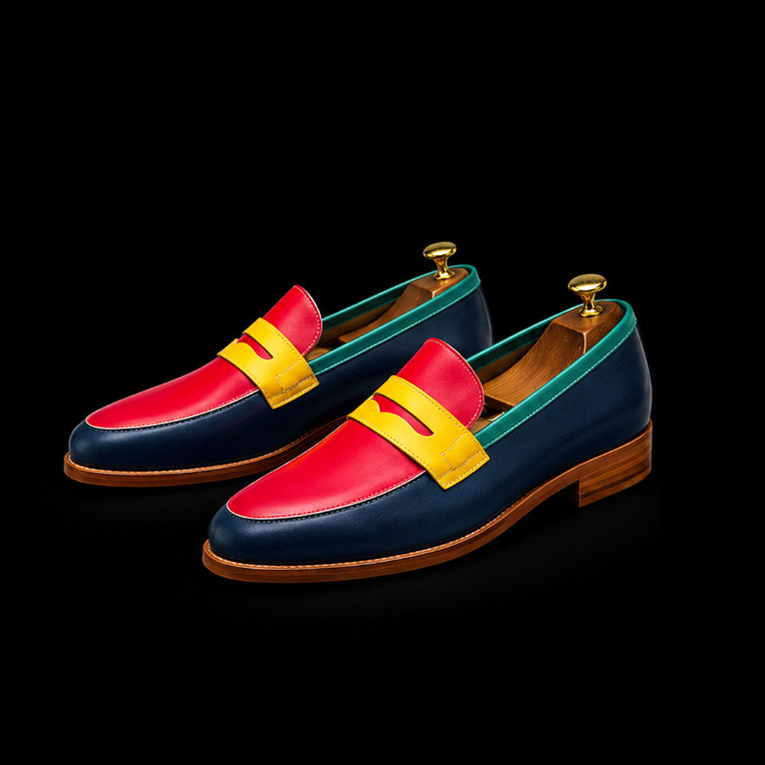 The Havana – Multi-Colour Calf Leather Penny Loafer | Leather Shoe