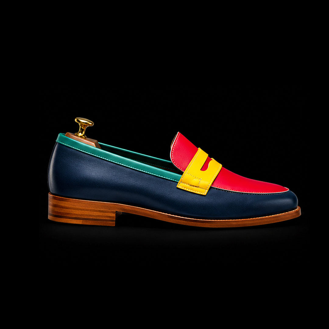 The Havana – Multi-Colour Calf Leather Penny Loafer | Leather Shoe