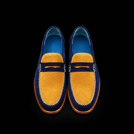 The Gallop – Multi-Colour Pure Suede Penny Loafer | Leather Shoe
